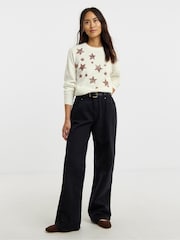 JD Williams Sequin Star Jumper - Imagen 1 de 4