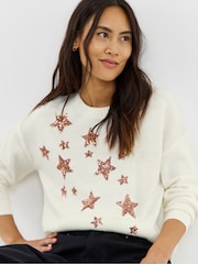 JD Williams Sequin Star Jumper - Imagen 3 de 4