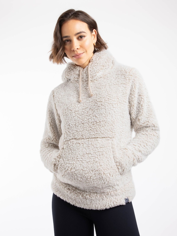 Weird Fish Cream Yara Cosy Fleece Hoodie - Image 1 of 8 Weird Fish Cream Yara Cosy Fleece Hoodie - Image 1 of 8