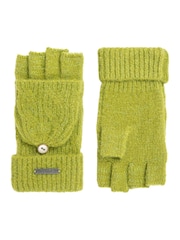 Weird Fish Brown Cassell Sparkle Fingerless Gloves - Image 2 of 4