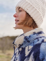 Weird Fish Cream Blagdon Sparkle Bobble Hat - Image 3 of 5