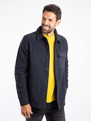 Weird Fish Blue Boyd Polar Fleece Shacket - Image 4 of 10
