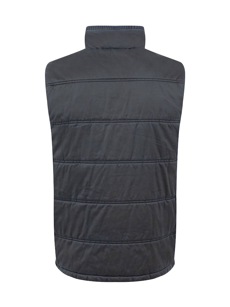 Weird Fish Blue Dover Wadded Gilet - Image 9 of 9 Weird Fish Blue Dover Wadded Gilet - Image 9 of 9