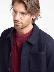 Weird Fish Blue Coburn Chore Over Shirt Shacket - Image 4 of 8