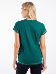 Weird Fish Green Woodlands Front Print Graphic T-Shirt - Image 3 of 6