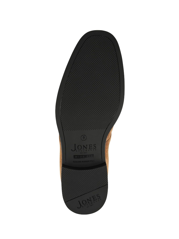 Jones Bootmaker Brown Gordon Lace-Up Wide-Fit Leather Boots - Image 5 of 5