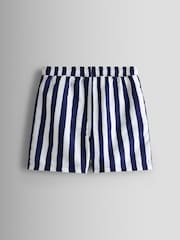 JoJo Maman Bébé Multi Blue & Red Nautical Stripe Swim Shorts 2 Pack - Image 3 of 7
