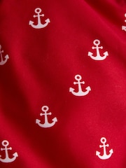 JoJo Maman Bébé Multi Blue & Red Nautical Stripe Swim Shorts 2 Pack - Image 7 of 7