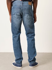 FatFace Mid Blue Straight Fit Jeans - Image 2 of 5