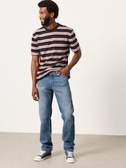 FatFace Mid Blue Straight Fit Jeans - Image 3 of 5