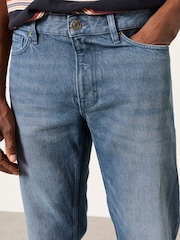 FatFace Mid Blue Straight Fit Jeans - Image 4 of 5