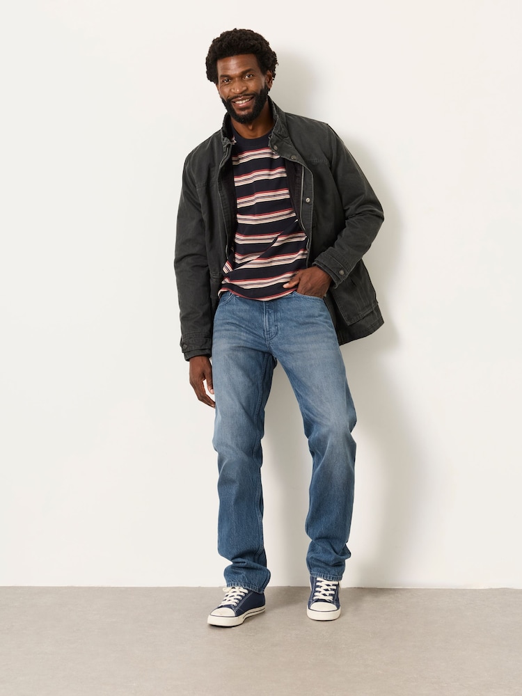 FatFace Mid Blue Straight Fit Jeans - Image 5 of 5 FatFace Mid Blue Straight Fit Jeans - Image 5 of 5