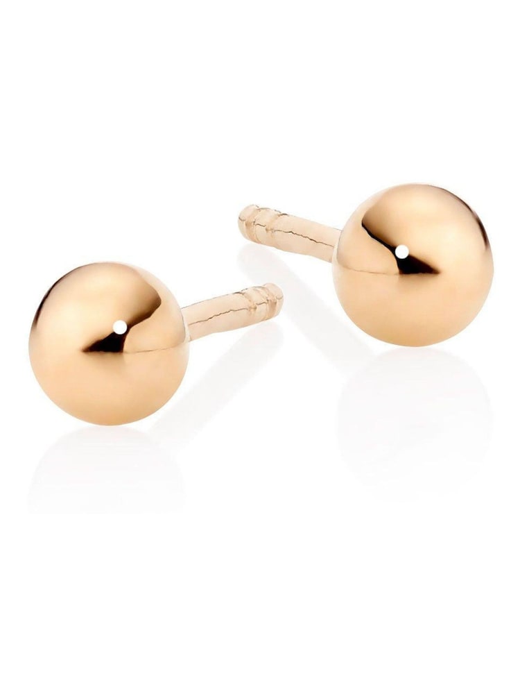 Beaverbrooks Childrens 9ct Yellow Gold Plated Ball Earrings - Image 1 of 3 Beaverbrooks Childrens 9ct Yellow Gold Plated Ball Earrings - Image 1 of 3