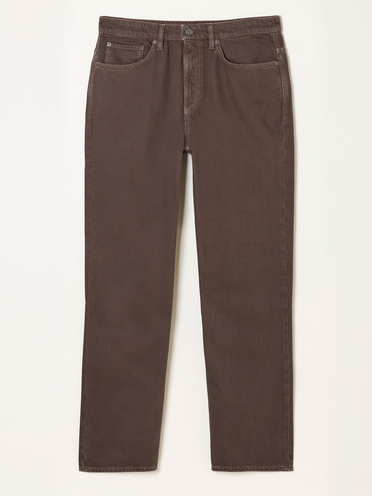 FatFace Chocolate Brown Relaxed Straight Fit Jeans - Image 6 of 6 FatFace Chocolate Brown Relaxed Straight Fit Jeans - Image 6 of 6