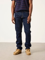 FatFace Dark Navy Straight Fit Straight Fit Selvedge Jeans - Image 1 of 6