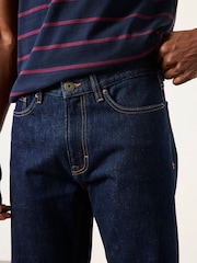 FatFace Dark Navy Straight Fit Straight Fit Selvedge Jeans - Image 3 of 6