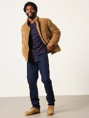 FatFace Dark Navy Straight Fit Straight Fit Selvedge Jeans - Image 4 of 6