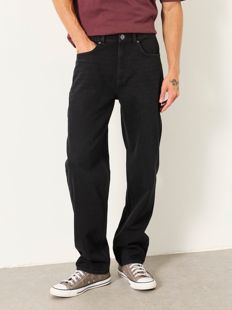 FatFace Black Tapered Fit Jeans - Image 1 of 5 FatFace Black Tapered Fit Jeans - Image 1 of 5