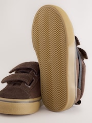 Chocolate Brown Wide Fit (G) Touch Fastening Trainers - Image 4 of 5
