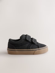 Black Wide Fit (G) Touch Fastening Trainers - Image 2 of 5