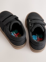 Black Wide Fit (G) Touch Fastening Trainers - Image 4 of 5
