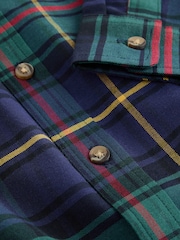Green Check Single Oxford Shirt (3-16yrs) - Image 3 of 4