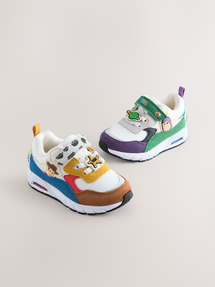Neutral Standard Fit (F) Toy Story Touch Fastening & Elastic Lace Trainers - Image 1 of 5