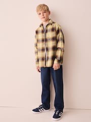 Yellow Check Long Sleeve Textured Shirt (3-16yrs) - Image 2 of 8