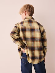 Yellow Check Long Sleeve Textured Shirt (3-16yrs) - Image 3 of 8