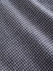 Charcoal Grey Micro Check Long Sleeve Textured Shirt (3-16yrs) - Image 5 of 5