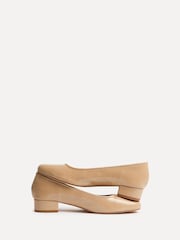 Linzi Natural Origin Square Toe With Low Block Heel Pumps - Image 4 of 5