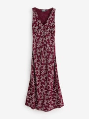 Czerwony - Superdry Heritage V-Neck Maxi Dress - Obraz 5 z 6