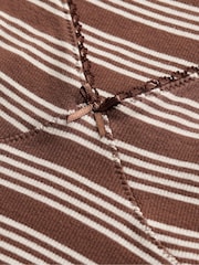 Braun - Superdry V-Neck Striped Mini Dress - Bild 10 von 10