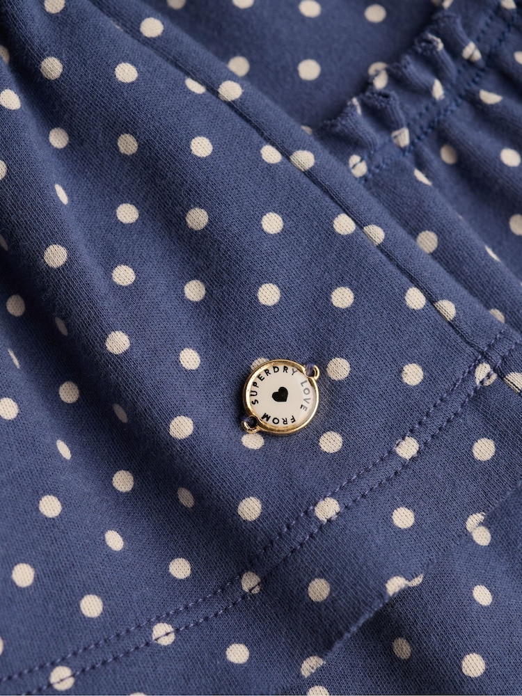 Superdry Navy Polka Dot Mini Skirt - Image 7 of 7 Superdry Navy Polka Dot Mini Skirt - Image 7 of 7