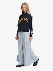 Superdry Light Blue Woven Tiered Maxi Skirt - Image 3 of 9