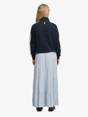 Superdry Light Blue Woven Tiered Maxi Skirt - Image 5 of 9