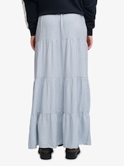 Superdry Light Blue Woven Tiered Maxi Skirt - Image 7 of 9