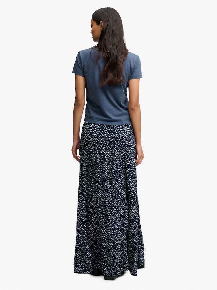Superdry Ditsy Floral Print Woven Tiered Maxi Skirt - Image 2 of 8