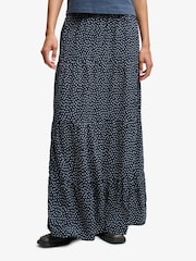 Superdry Ditsy Floral Print Woven Tiered Maxi Skirt - Image 3 of 8