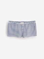 Superdry Blue Stripe Cotton Poplin Boxer Shorts - Image 1 of 1