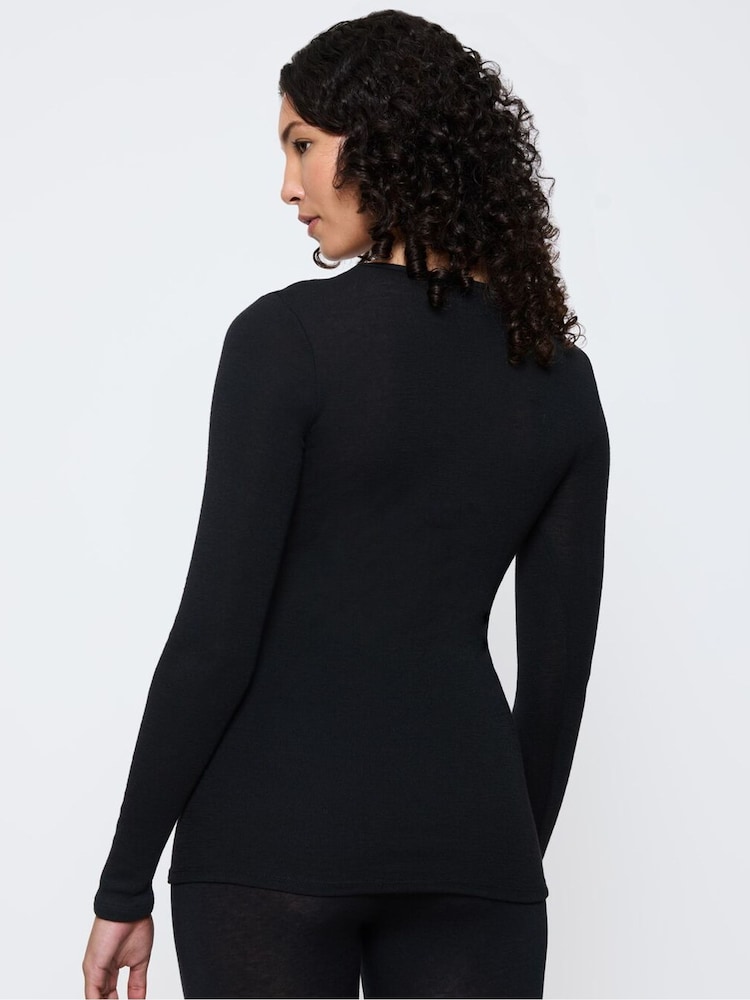 Triumph Black Beauty Layers Long Sleeve Top - Image 2 of 5 Triumph Black Beauty Layers Long Sleeve Top - Image 2 of 5