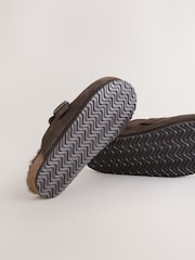 Chocolate Brown Suede Standard Fit (F) Slip-Ons Clogs - Image 5 of 5