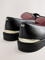 Baker by Ted Baker Back to School Slim Bow Black  Loafers - Image 5 of 6