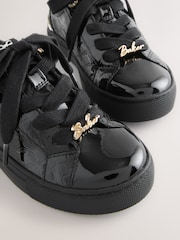Baker by Ted Baker Back to School Patent Embossed Black Trainers - Image 3 of 6