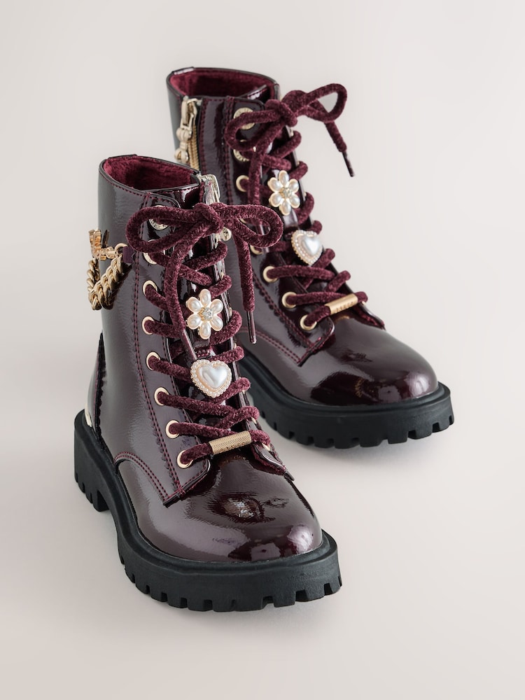 Baker by Ted Baker Charm Lace Up Boots - Image 1 of 7 Baker by Ted Baker Charm Lace Up Boots - Image 1 of 7