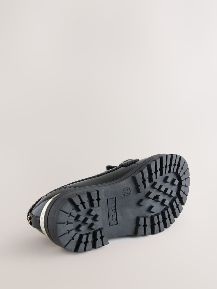 Back to School Black Patent Fringed Charm Loafers - Image 5 of 5 Back to School Black Patent Fringed Charm Loafers - Image 5 of 5