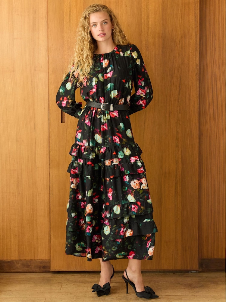 Baukjen Natasha Printed Maxi Black Dress - صورة 1 من 5 Baukjen Natasha Printed Maxi Black Dress - صورة 1 من 5