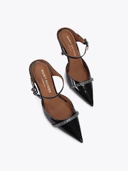 Kurt Geiger London Strass Point Mule Black Sandals - Image 2 of 4