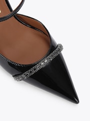 Kurt Geiger London Strass Point Mule Black Sandals - Image 4 of 4
