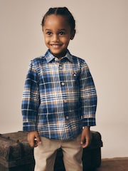 Blue Bear Check Long Sleeve Character Shirt (3mths-7yrs) - Image 1 of 9